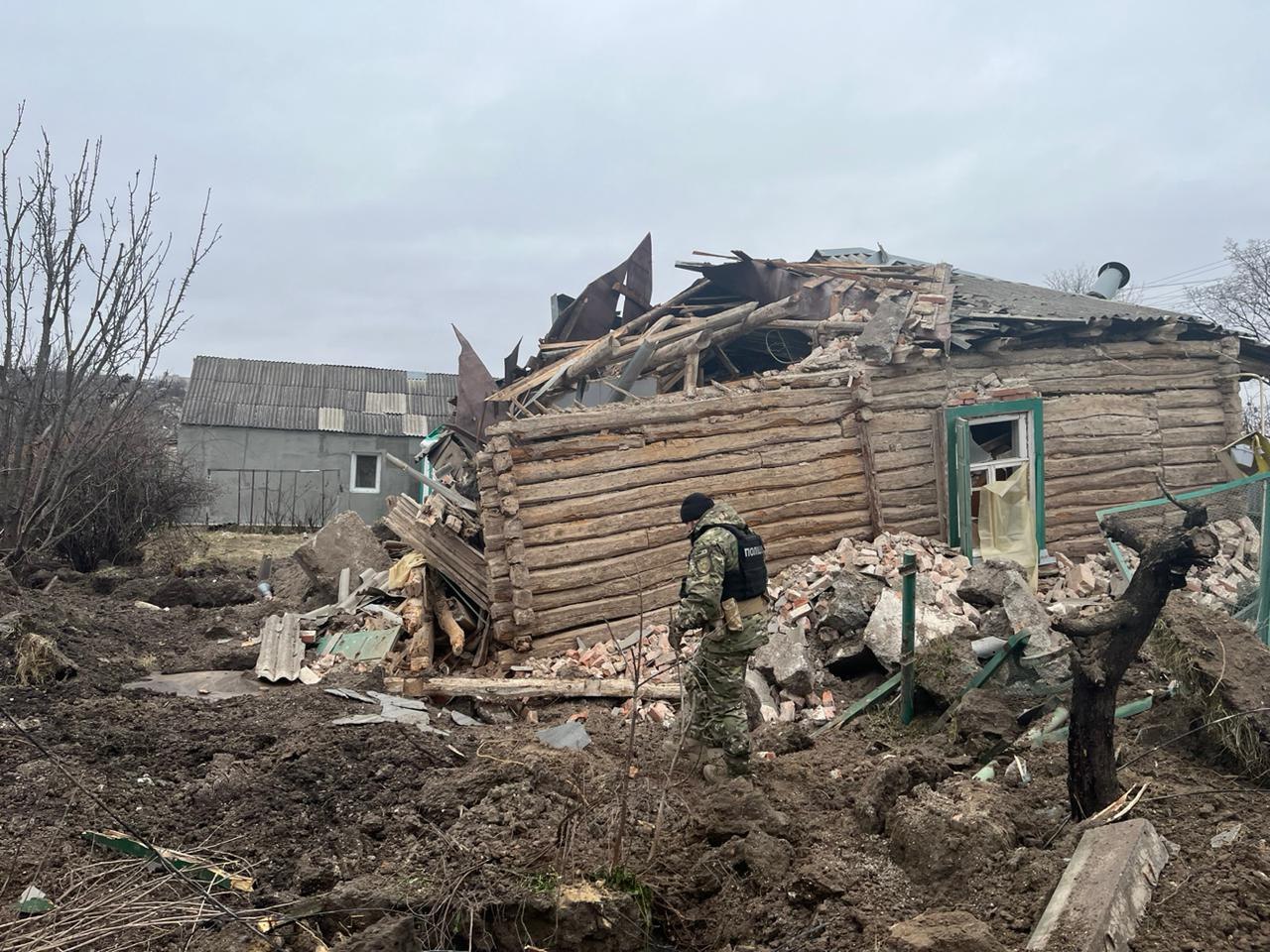  Последствия обстрелов Харьковщины 12 января - фото полиции 5