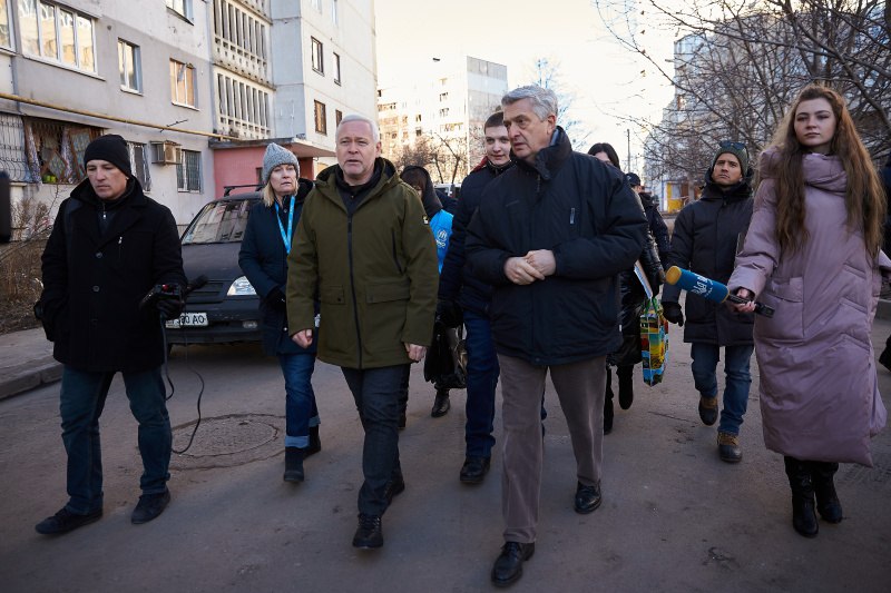 Терехов показал Северную Салтовку верховному комиссару ООН по делам беженцев