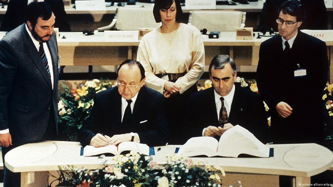 Подписание Маастрихтского договора 1992 год