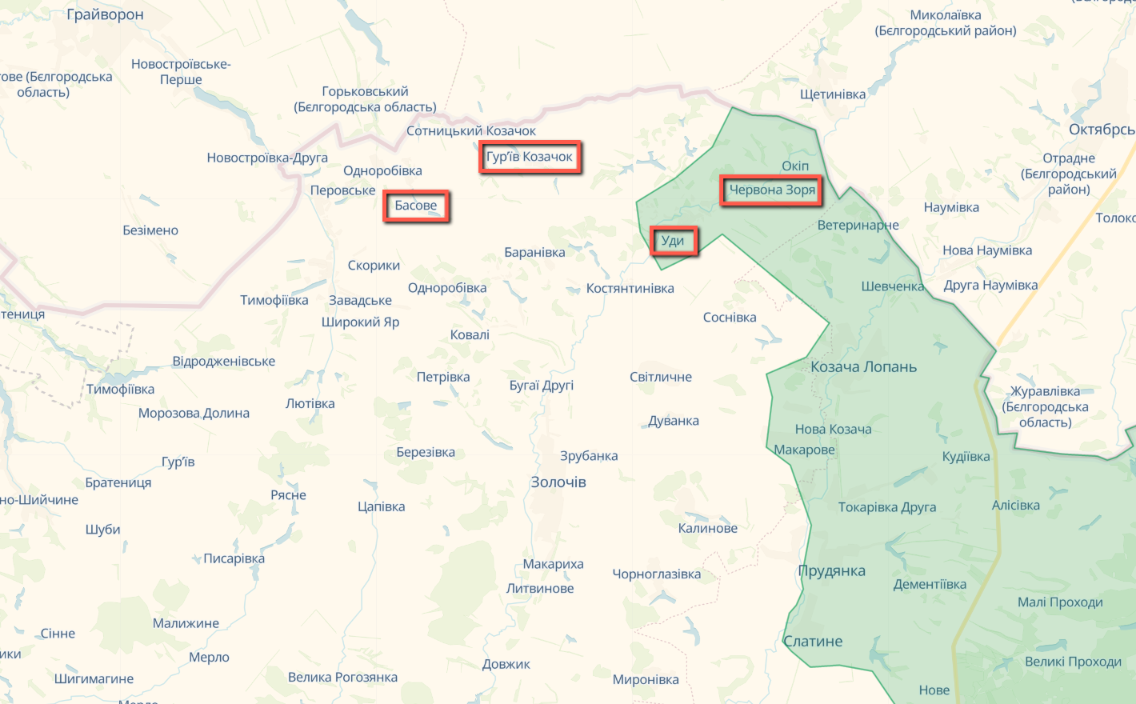 Враг обстрелял с вертолетов села на севере Харьковщины