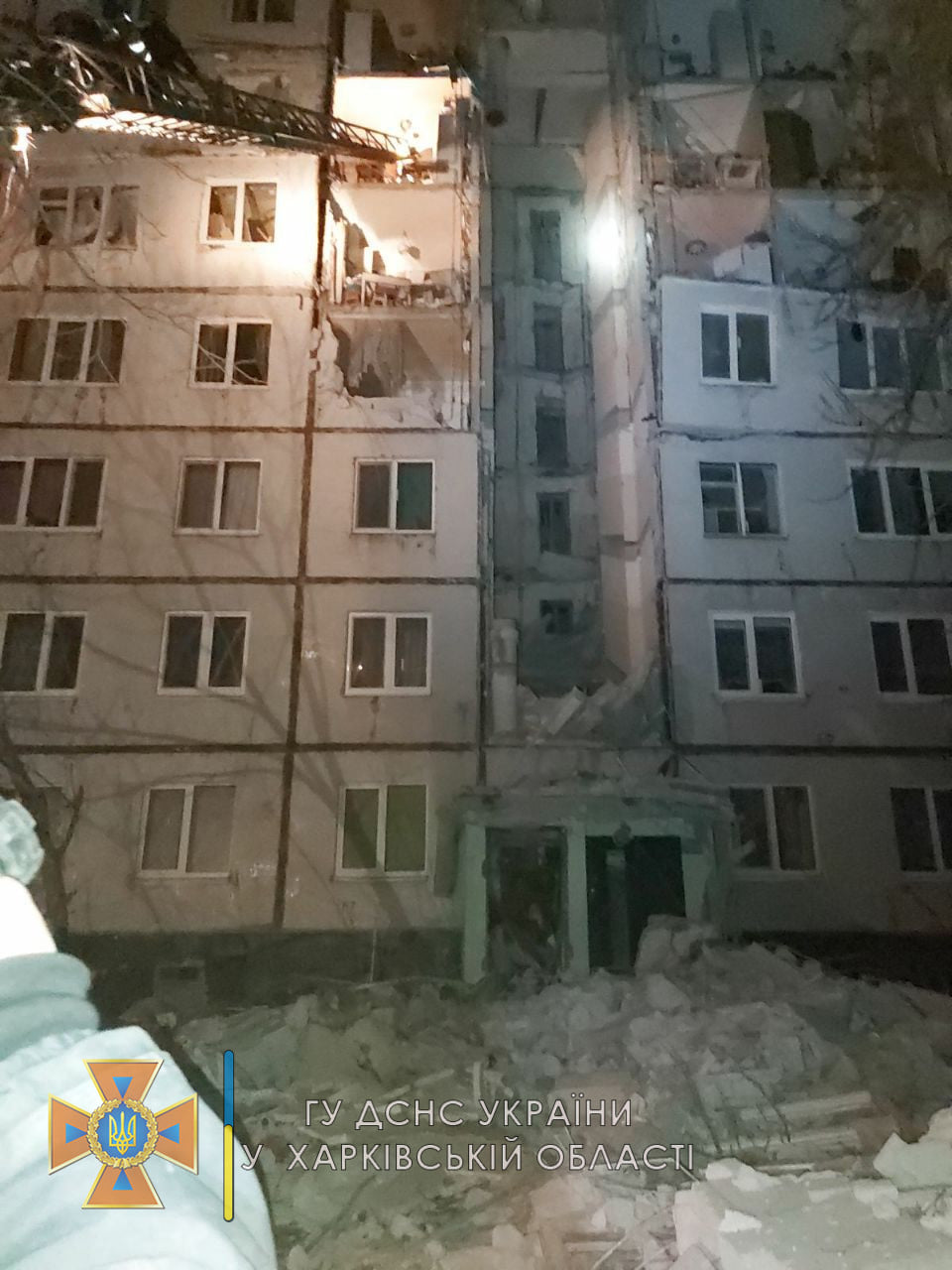 Перший зруйнований російською армією будинок у Харкові - Бучми, 40а