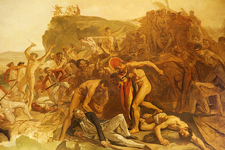 Аборигени вбили Кука - картина