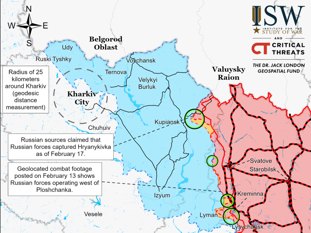 У ISW нет подтверждений захвата войсками РФ Гряниковки на Харьковщине