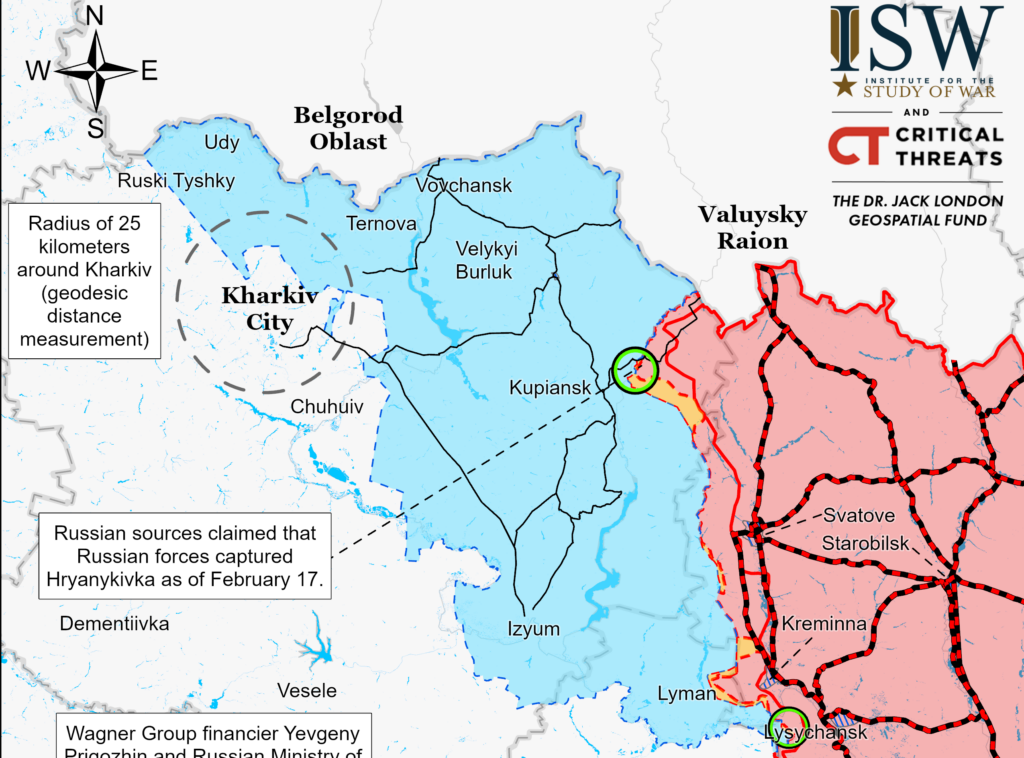 ISW згадав про контратаку ЗСУ в районі Гряниківки на Харківщині