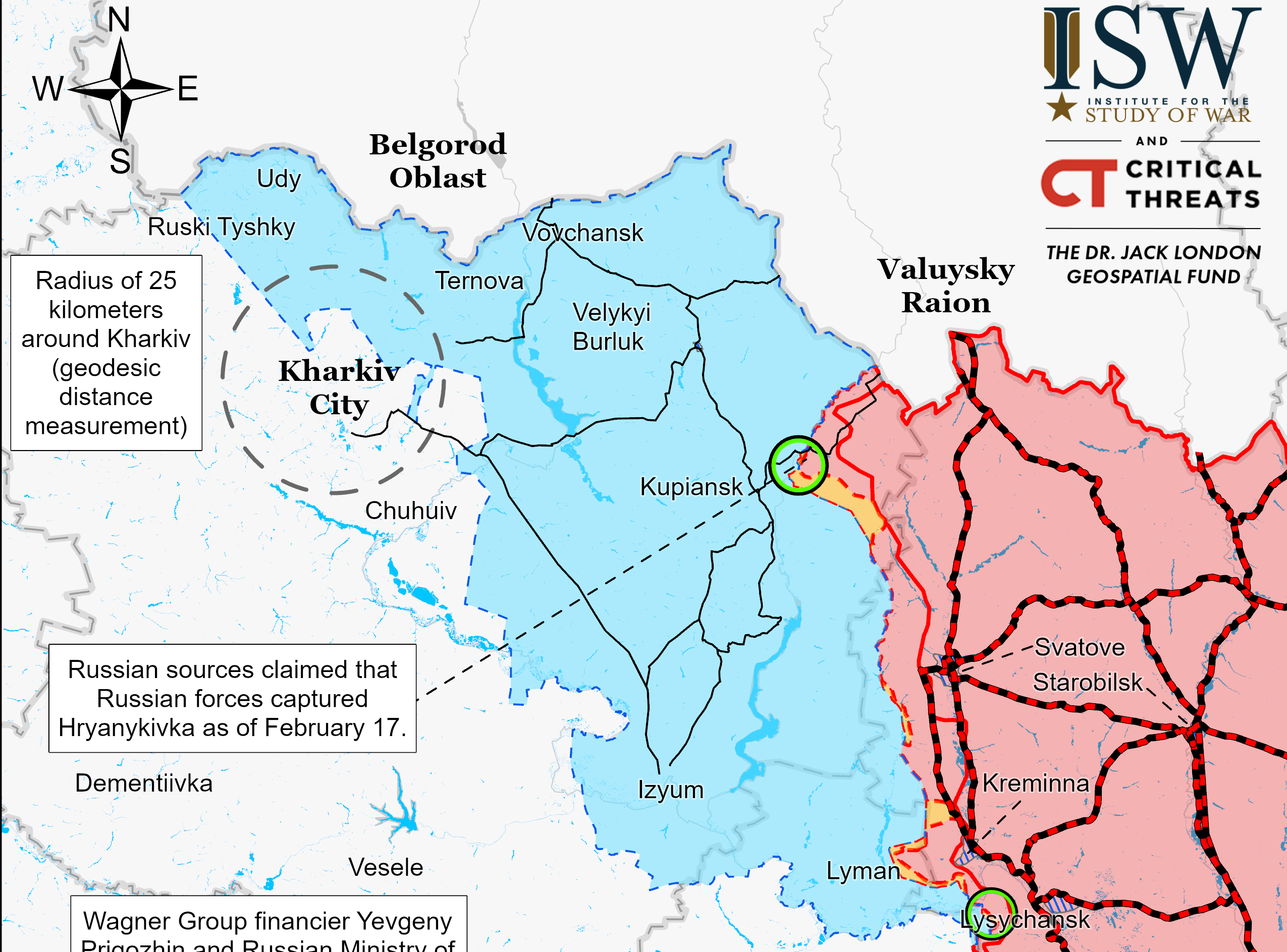 ISW згадав про контратаку ЗСУ в районі Гряниківки на Харківщині