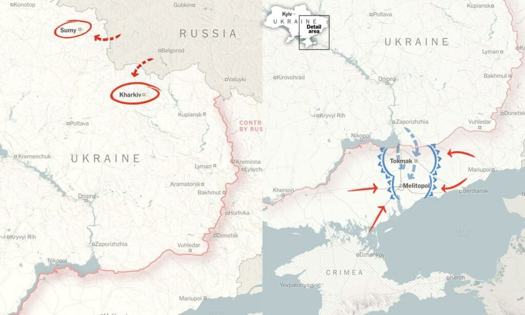 РФ відкриє новий фронт, ймовірно, у районі Сум та Харківщини – New York Times