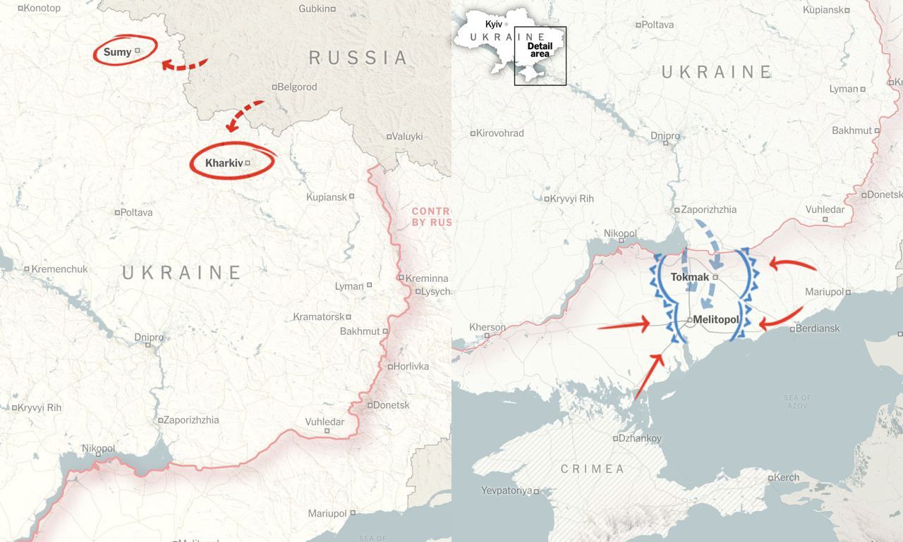 РФ відкриє новий фронт, ймовірно, у районі Сум та Харківщини – New York Times