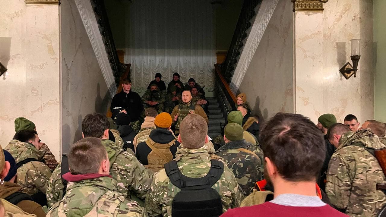 Штаб обороны Харькова в ХОГА 26 февраля 2022