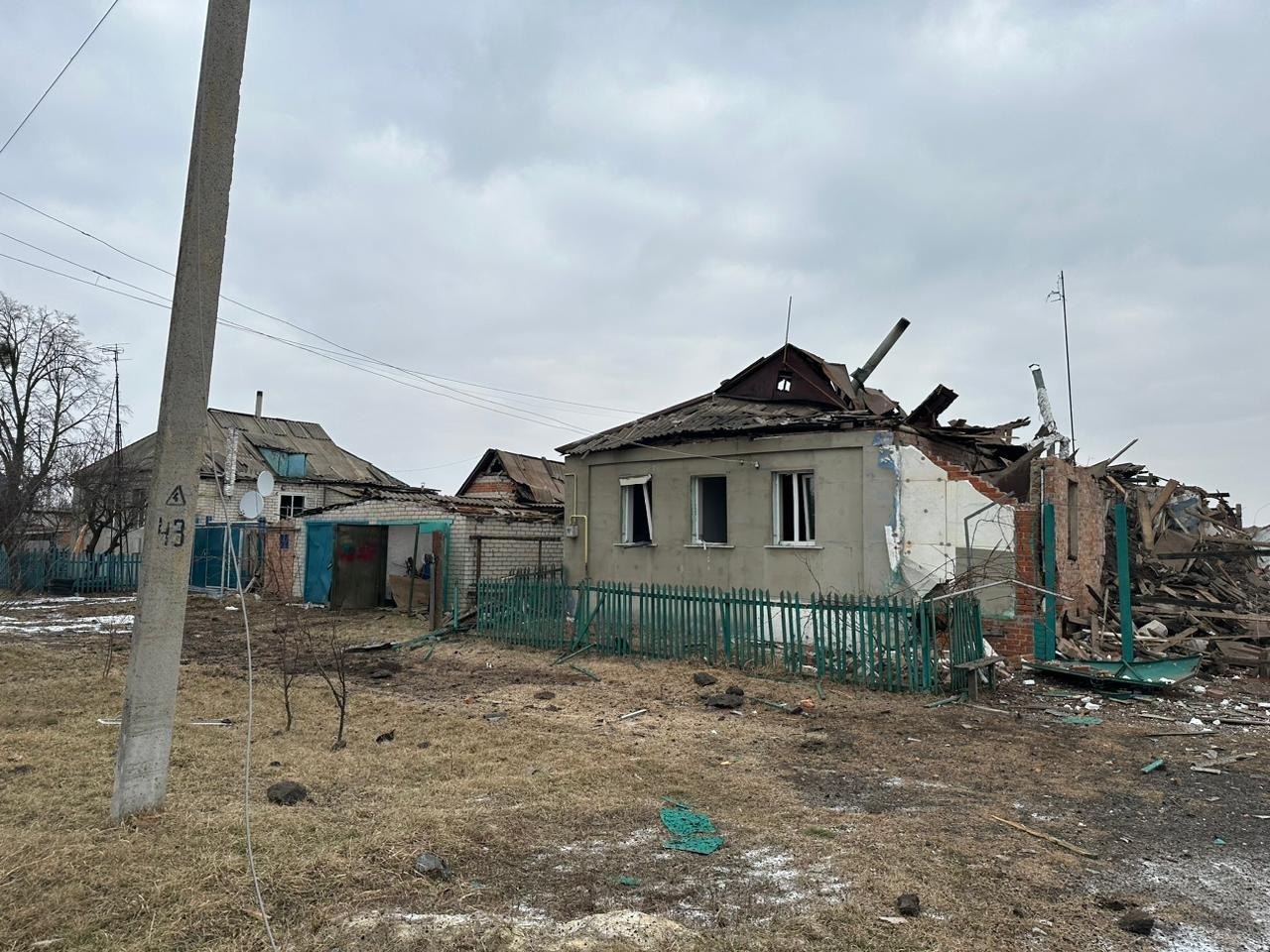 Последствия обстрелов Харьковской области 11 февраля 2023