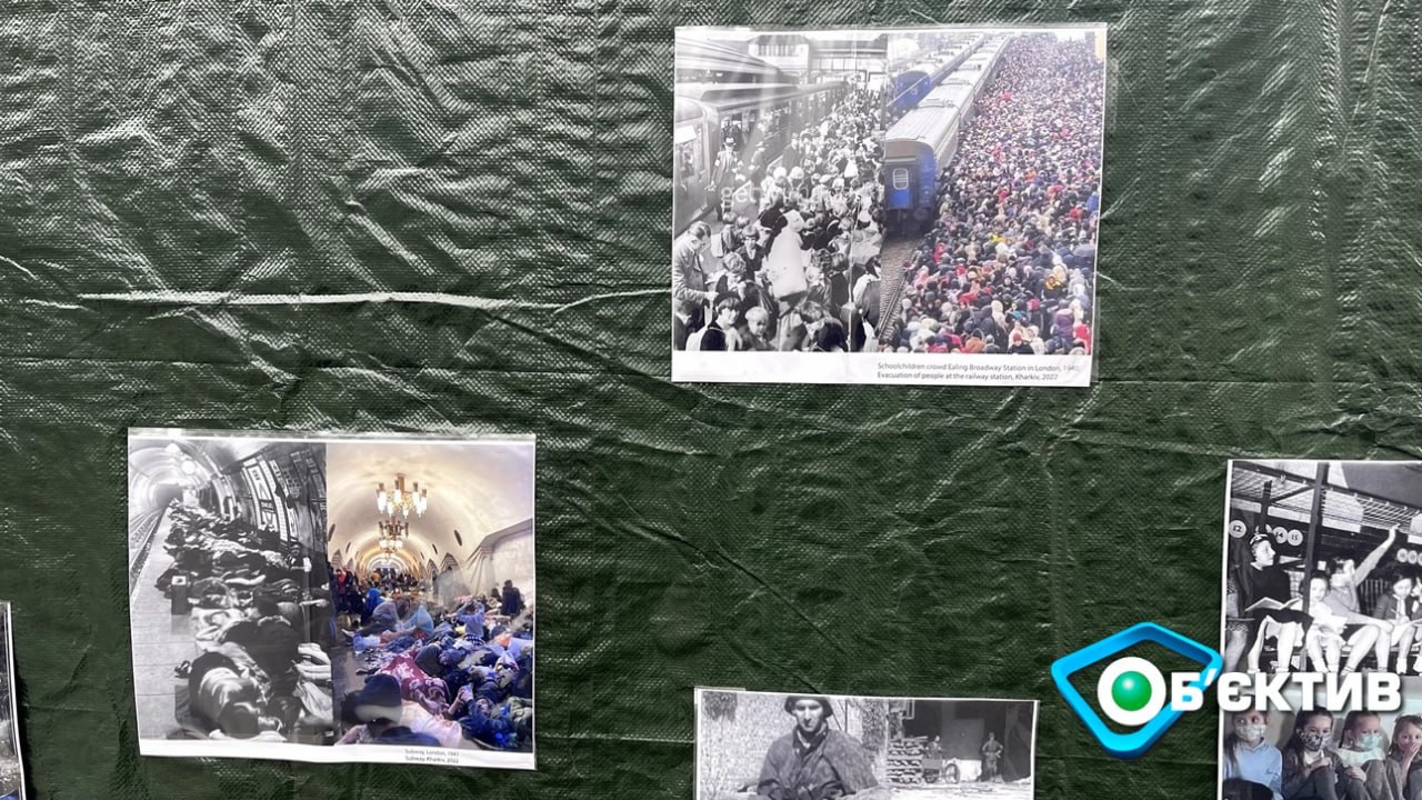 Фото первых дней войны в Харькове выставили в Вене на площади у собора