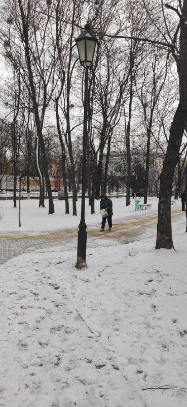 В Харькове убирают снег 13 февраля 2023 4