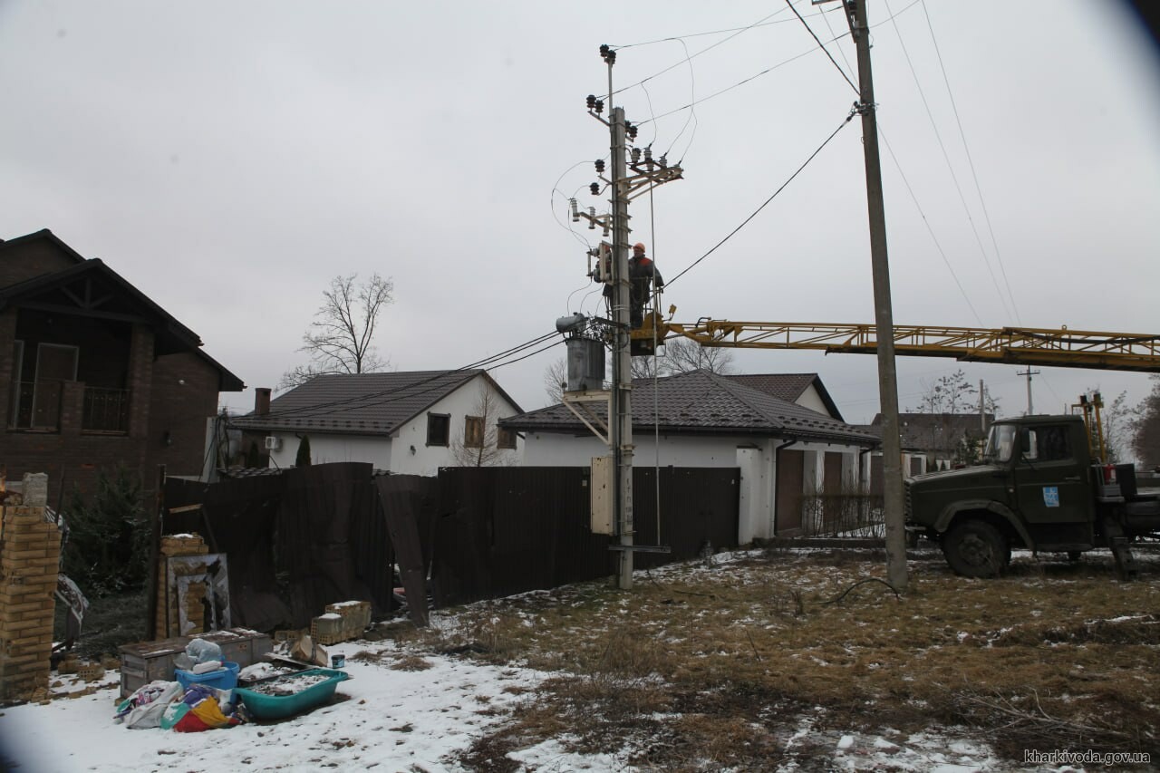 У Харкові відновили електропостачання на Великій Данилівці (фото)