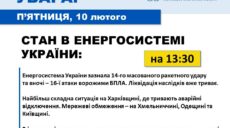 Укренерго: На Харківщині діють аварійні відключення