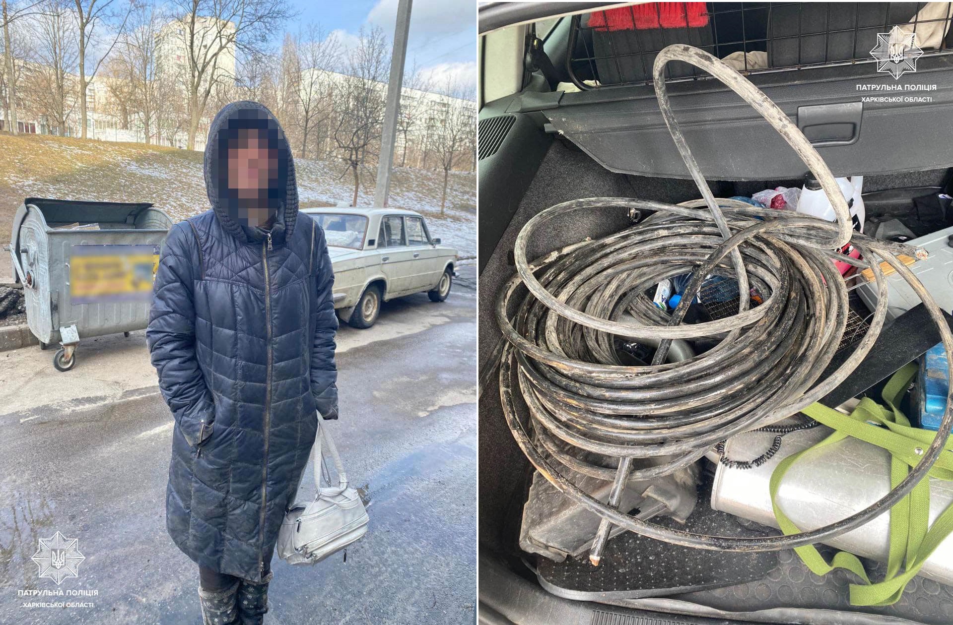 В Харькове женщина вырезала силовой кабель в подвале многоэтажки
