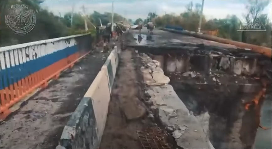 Kraken проходить мостом у Куп'янську