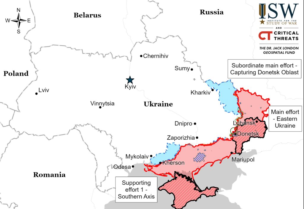 Силы РФ потеряют инициативу в Украине в ближайшие месяцы — ISW