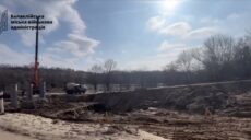 У громаді на Харківщині зводять міст через Сіверський Донець (відео)