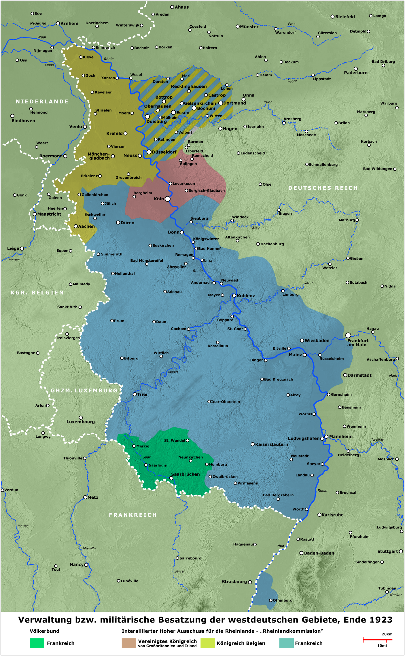 Рейнская демилитаризированная зона 1923 год