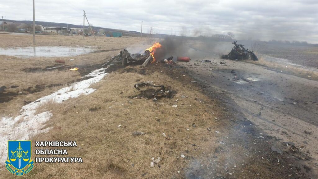 Подружжя загинуло на Харківщині через влучання ворожого снаряду в автомобіль