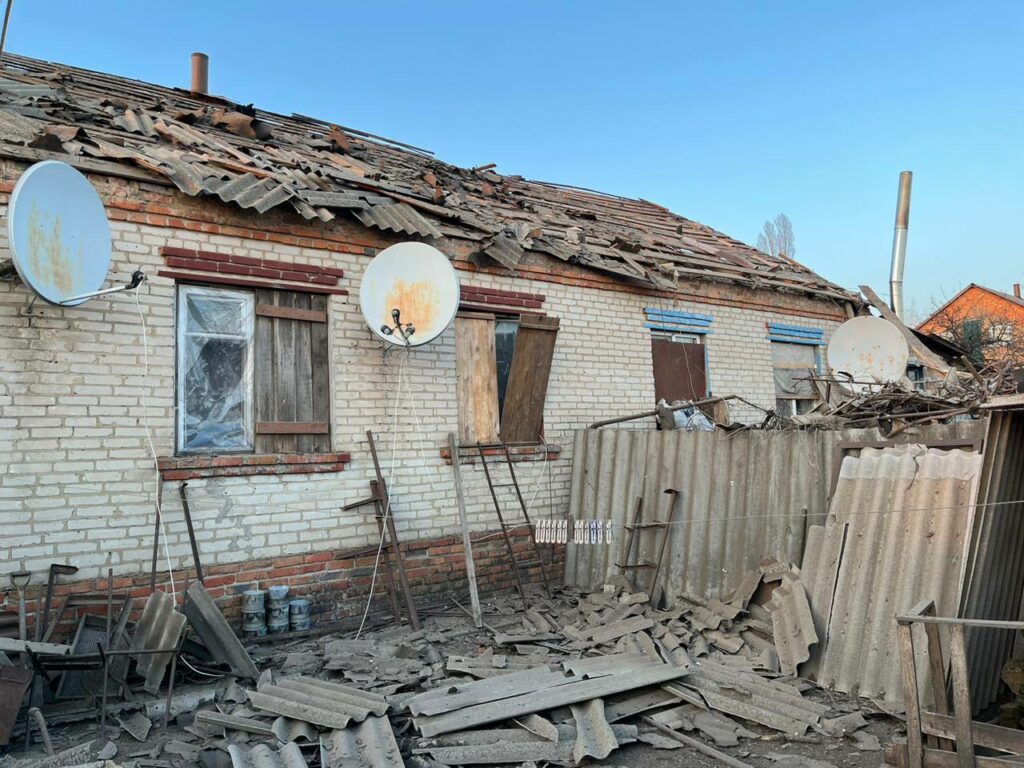 Синегубов об обстрелах: повреждены 6 домов, 1 разрушен, пострадавших нет