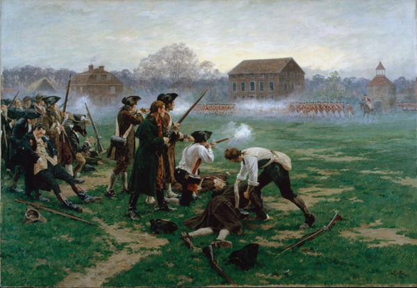 Война за независимость США: бой при Лексингтоне