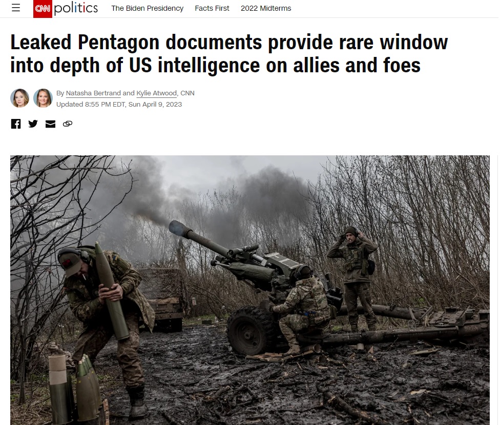 Витік документів Пентагону: США шпигували за Зеленським – CNN