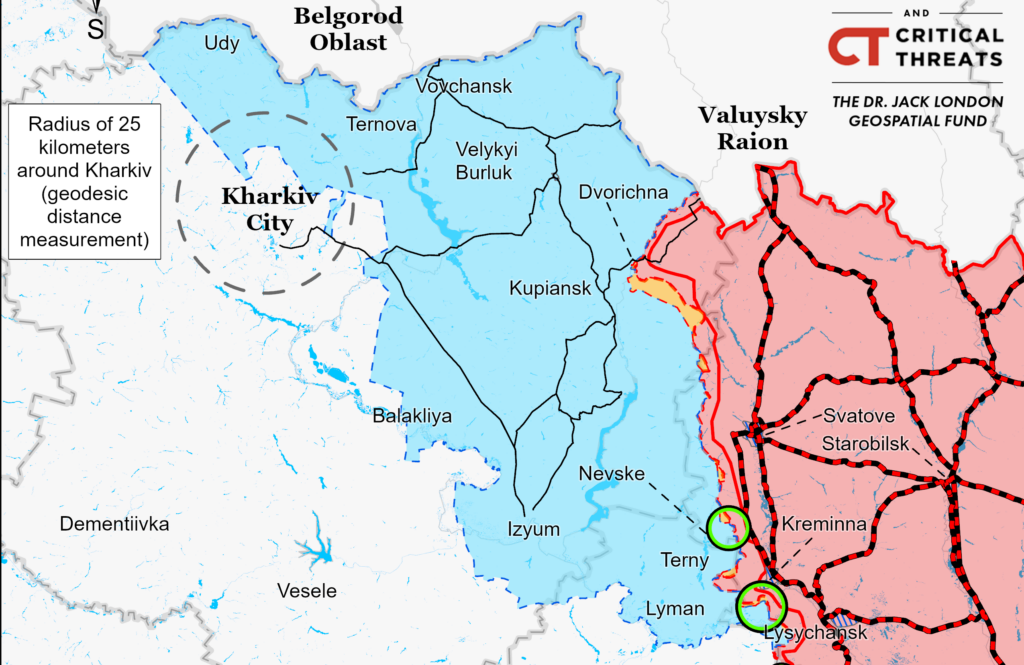 РФ продолжает атаковать на линии Купянск-Сватово-Кременная. Информация ISW