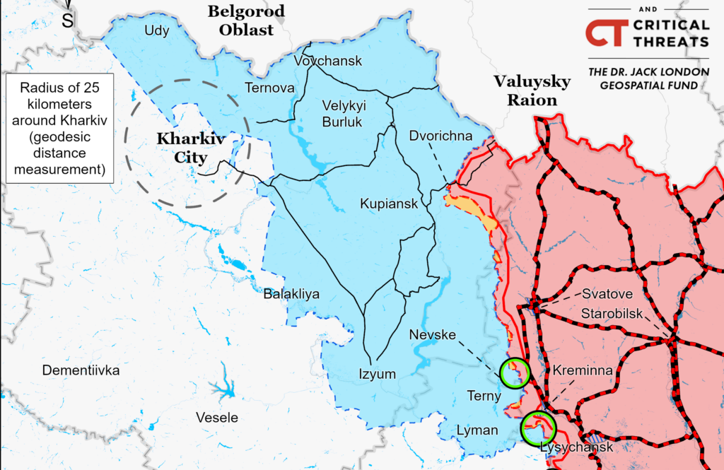 РФ продовжує атакувати на лінії Куп’янськ-Сватове-Кремінна. Інформація ISW