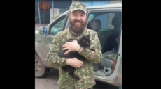 Захисник Кремінної, попри поранення, допоміг евакуювати в Харків кота (відео)