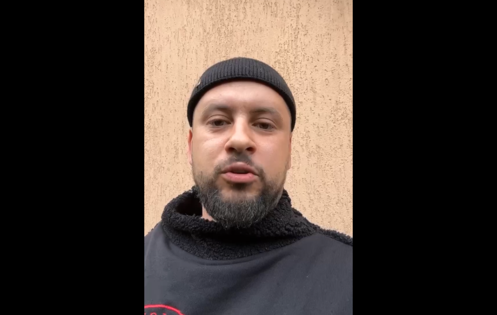 Monatik записал видео для харьковских теробороновцев в Бахмуте