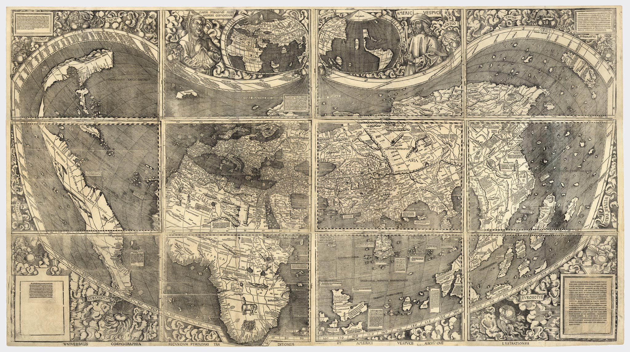 Карта світу з Америкою 1507 рік