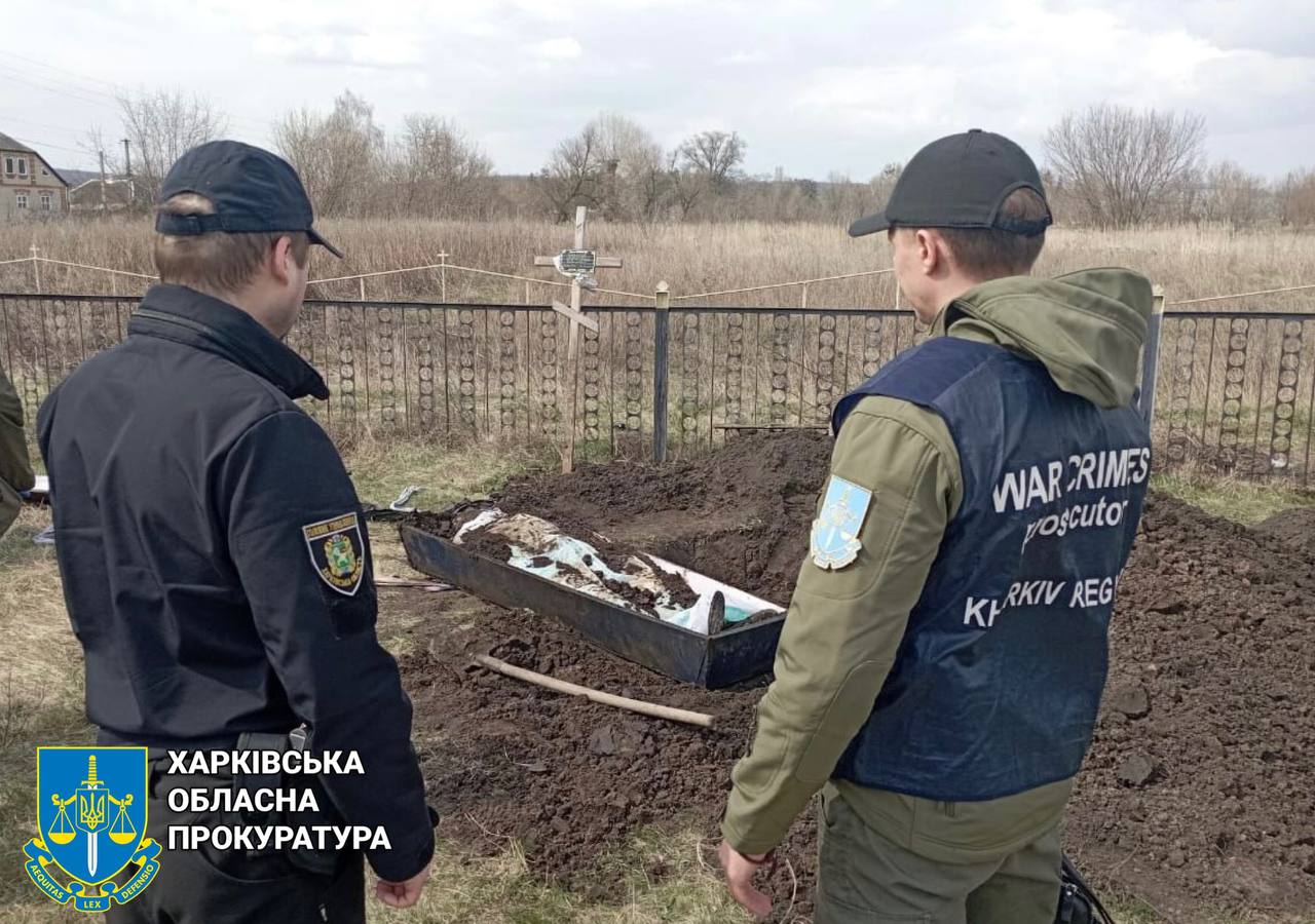 Прокуратура эксгумировала тело мужчины, погибшего при обстреле Харьковщины