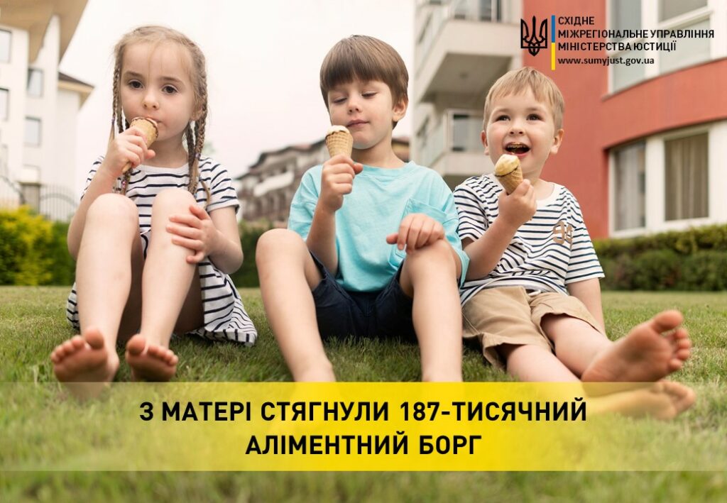 В Харькове с матери, которая не платила трем детям алименты, взыскали долг