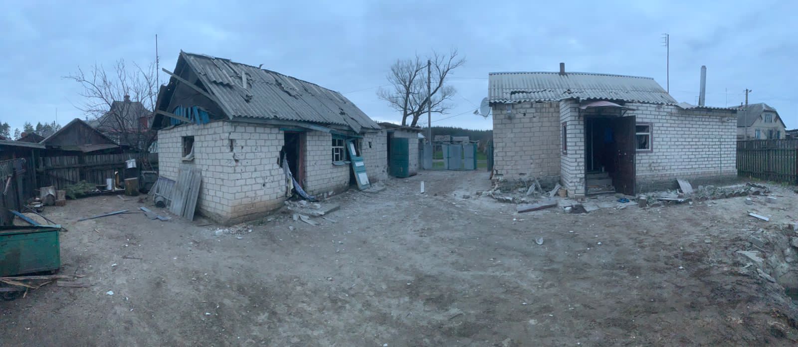 Жилые дома на Харьковщине повреждены из-за обстрела армии рф (фото)