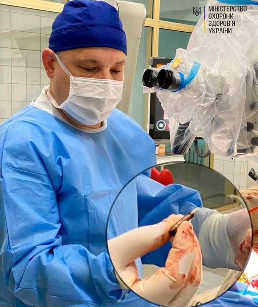 В Днепре хирурги достали пулю из мозга раненого военного с Харьковщины