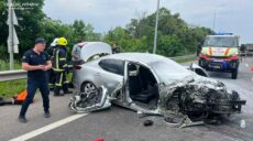 Зіткнення KIA та вантажівки на Харківщині: постраждали жінка та дитина (фото)