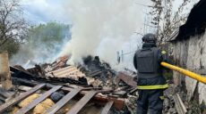 Потужний артобстріл спричинив масштабну пожежу на Чугуївщині – ДСНС (фото)