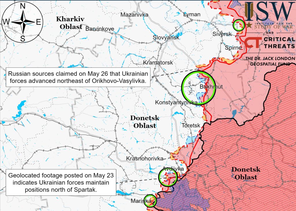 ISW: найманці “Вагнера” виходять із Бахмута, туди перекидають “ДНРівців”