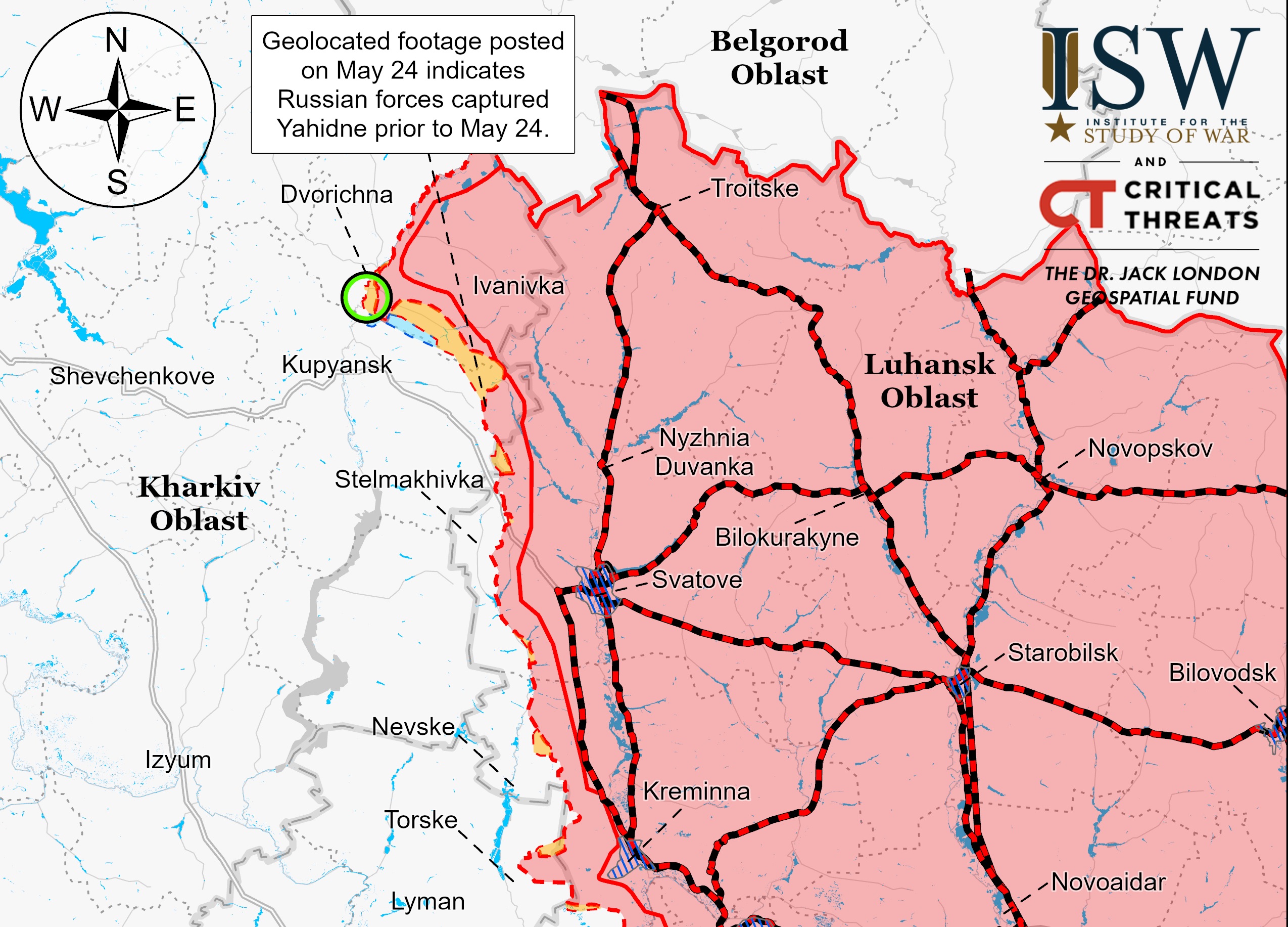 ISW не видит подтверждений продвижения россиян на Харьковщине