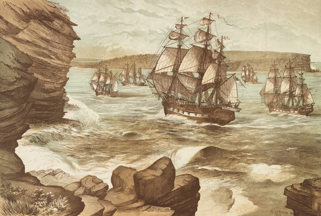 Перший флот приплив до Австралії