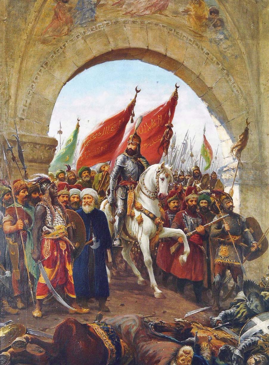 Турки вступают в Константинополь после завоевания
