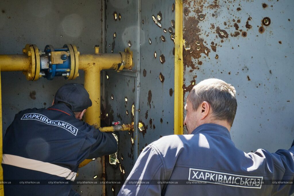 В двух районах Харькова заменили поврежденное газовое оборудование