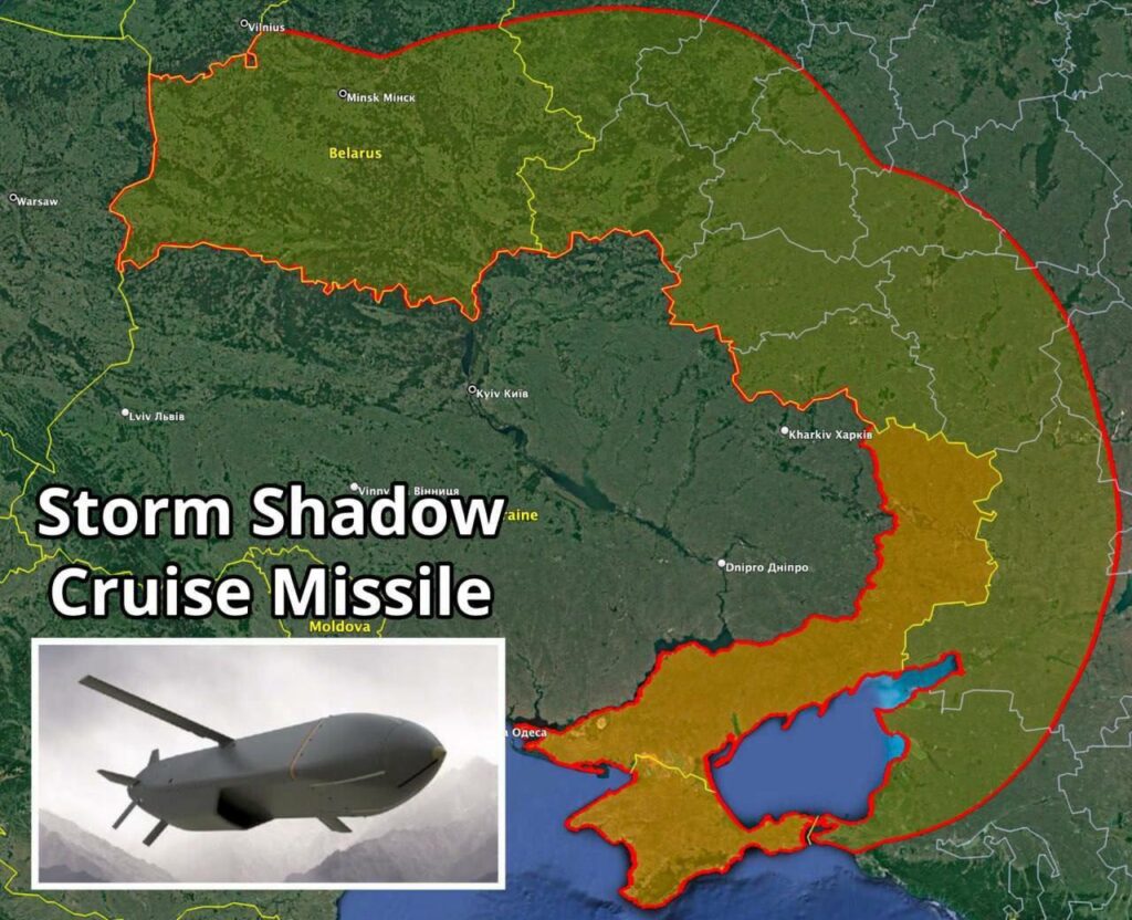 Ракеты Storm Shadow, переданные Великобританией Украине, дотянутся до Крыма