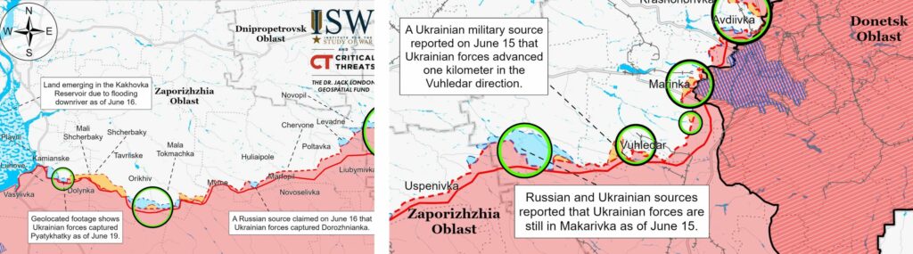 ISW про контрнаступ: ЗСУ проводять операції на трьох ділянках, є успіхи