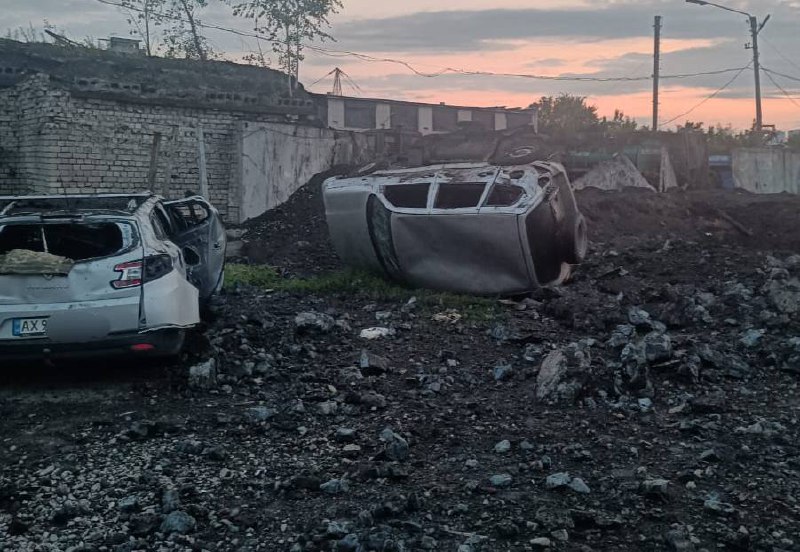 Синегубов показал последствия «прилета» по Харькову