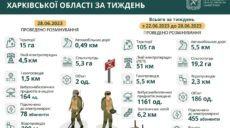 Розмінування: за тиждень на Харківщині знищили 1161 вибухонебезпечний предмет