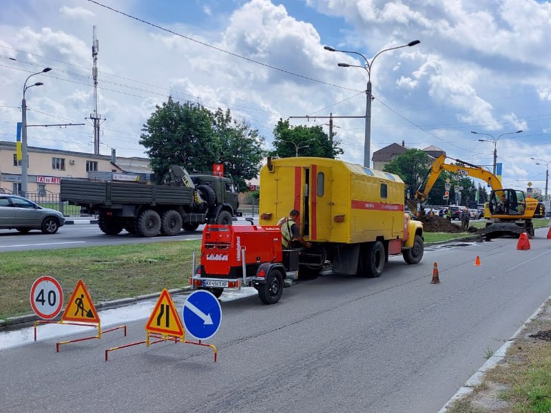 На проспекті Гагаріна ліквідували складну аварію на водоводі