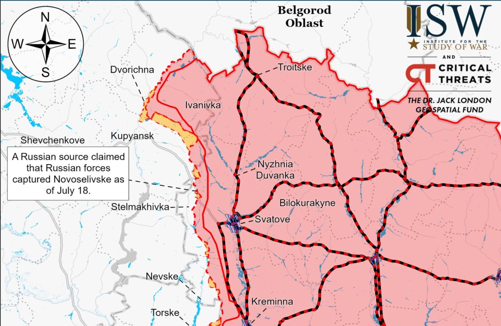 ISW не знайшов підтверджень заявам росіян про успіхи під Куп’янськом