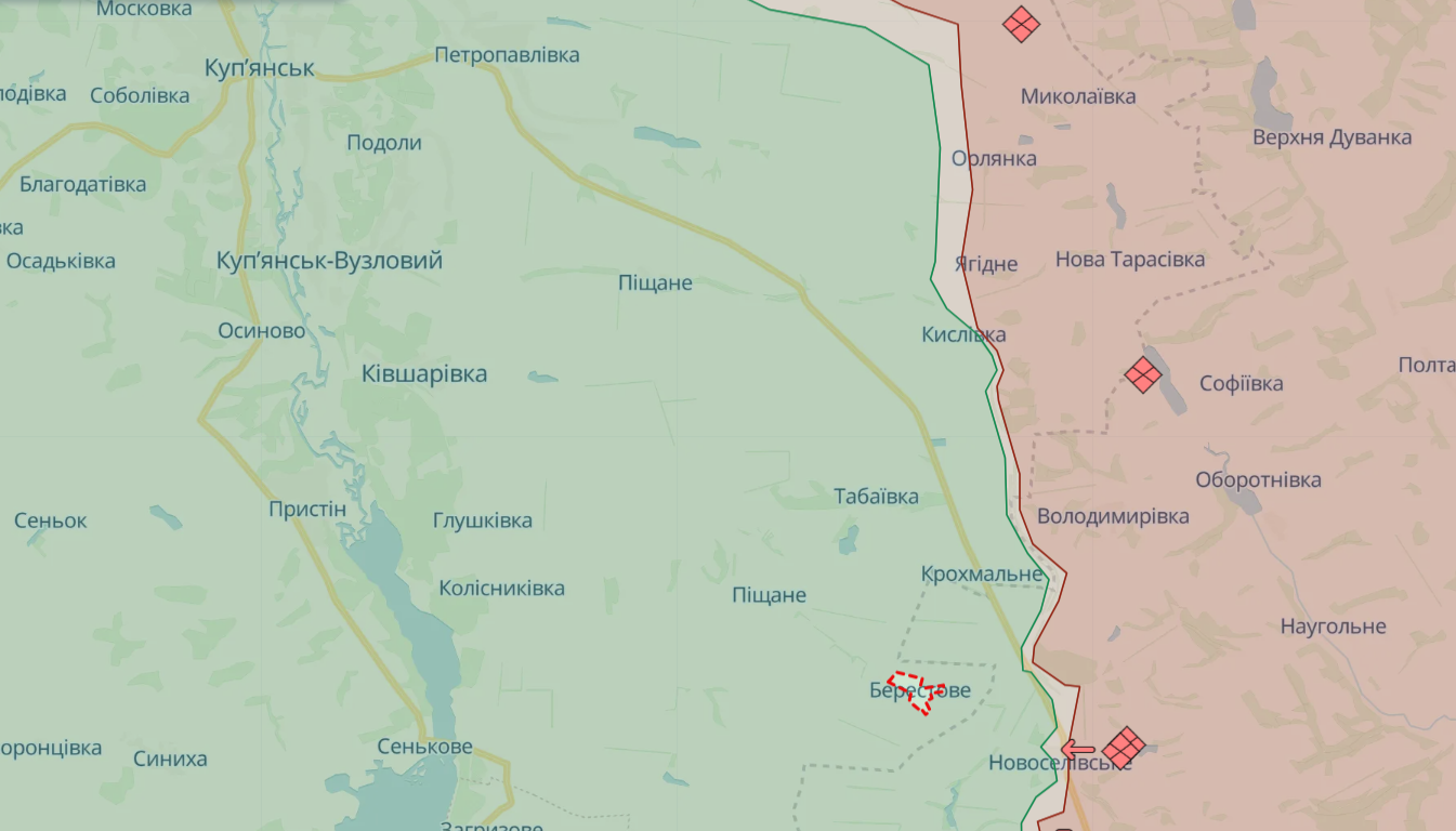 ВСУ успешно отбили вражеские атаки у Берестового на Купянщине — Генштаб