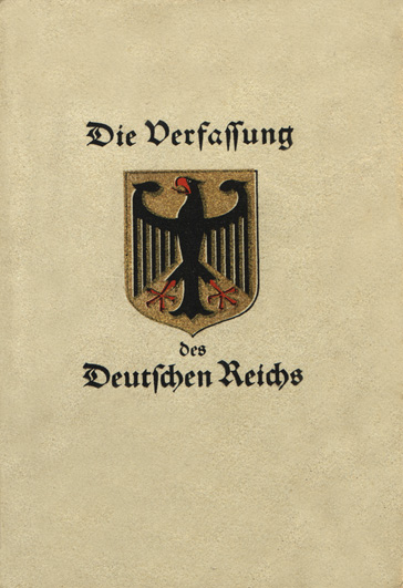 Веймарська конституція Німеччини